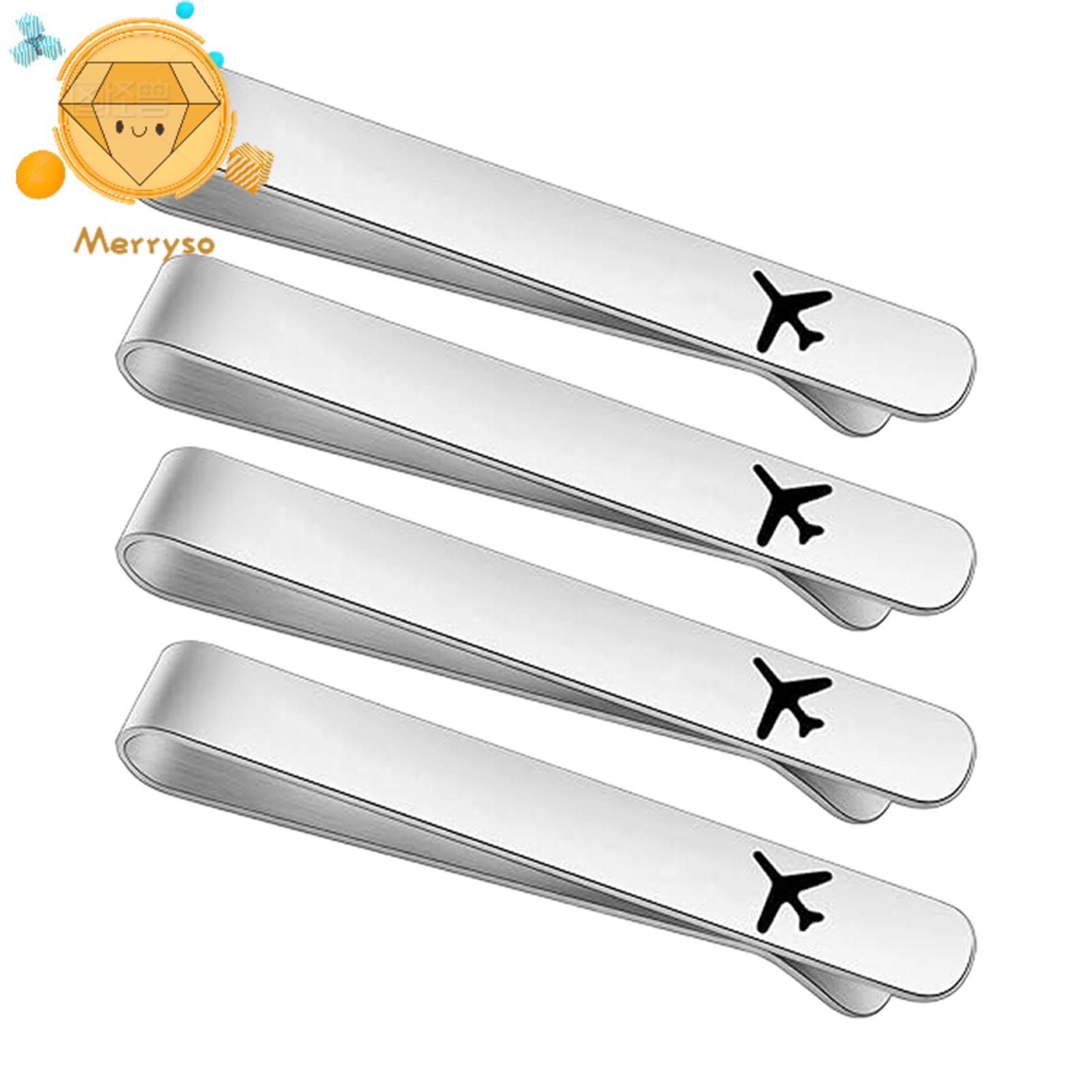 Durable Tie Clip Tie Bar 5pcs Airplane Tie Clips for Men 304 Steel Nickel-free Finish Business Wedding Accessories Durable Daily Wear Gift Set ราคา 61 บาท*ส่งฟรี