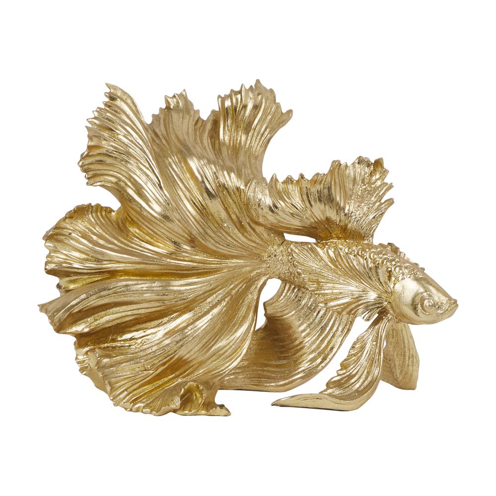 INDEX LIVING MALL ALLISEY Betta Fish Sculpture 12 inch. - Gold ราคา 1,185 บาท*ส่งฟรี