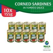 Mega Corned Sardines in Tomato Sauce 155g By 10's