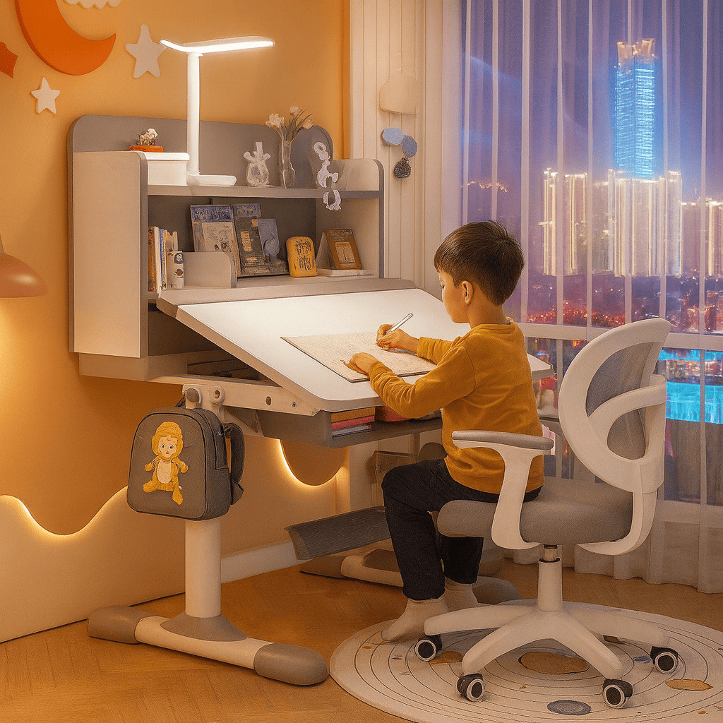 Bàn học thông minh HEALHOMES chống gù lưng mỏi mắt cho bé hàng nhập khẩu đủ màu cho quý khách