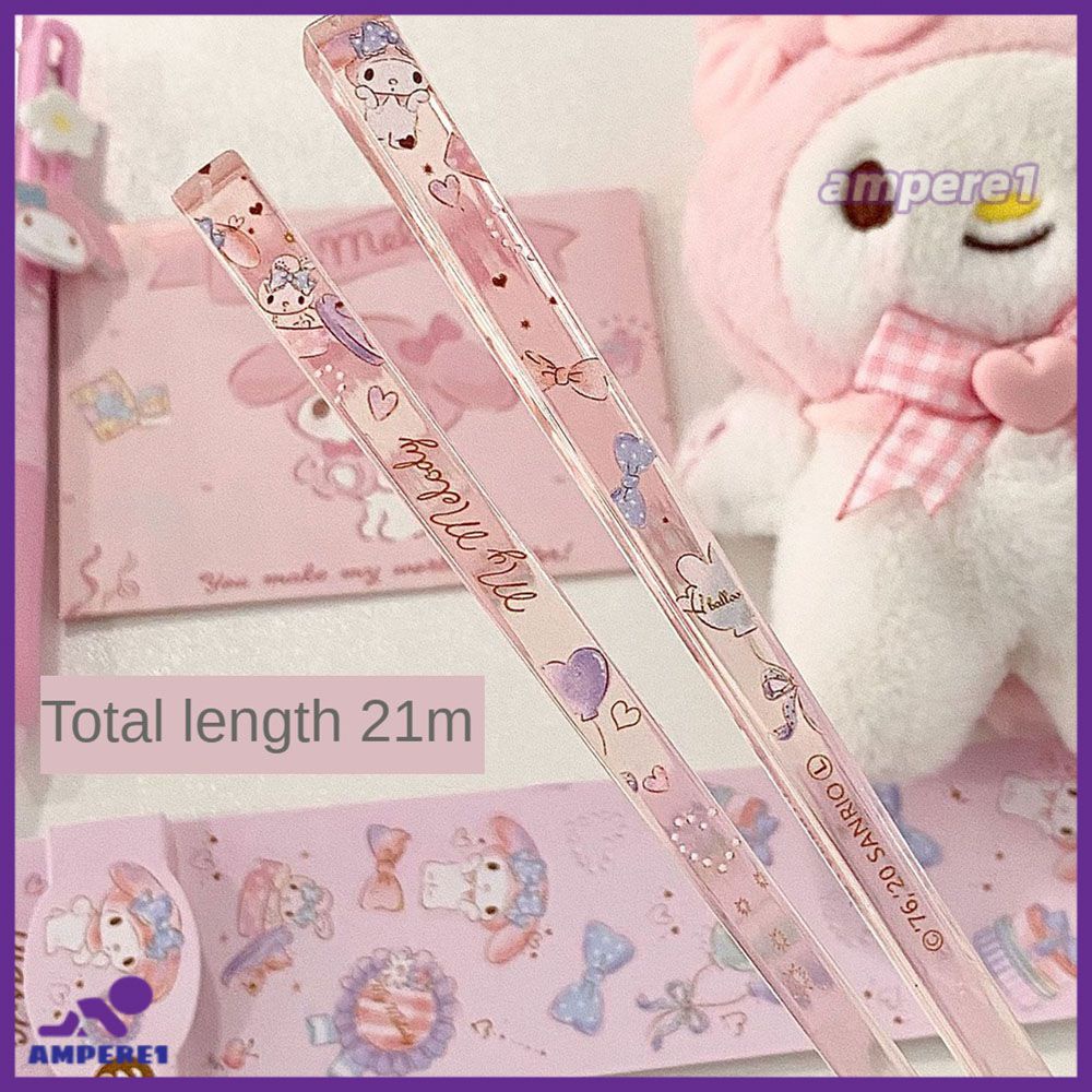 Acrylic Sanrio Chopsticks Not Moldy High-end Household High-value Portable Tableware ราคา 7 บาท*ส่งฟรี