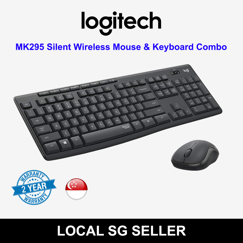 [SG] Logitech MK295 Silent Wireless Mouse & Keyboard Combo – 90% Less Noise Singapore