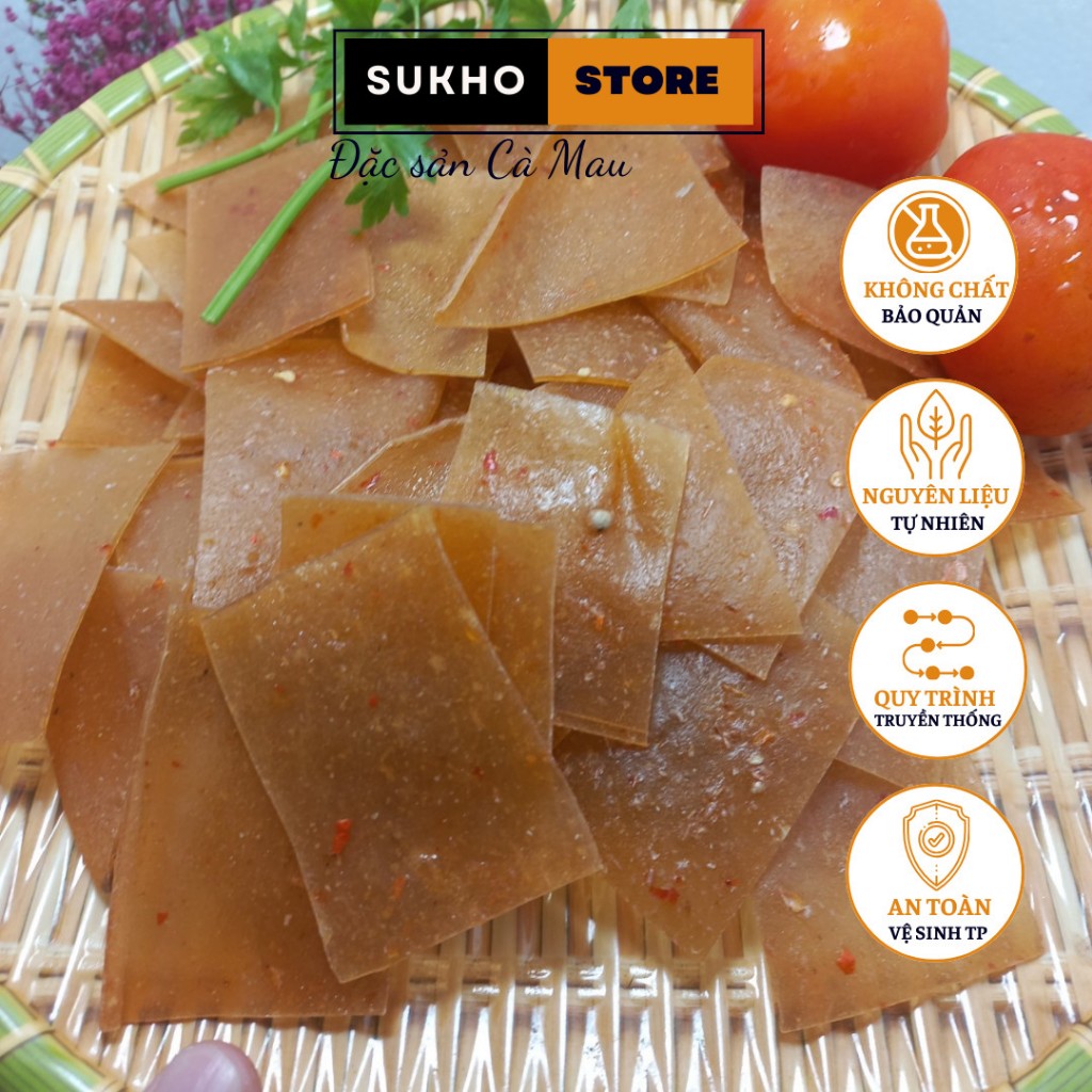Bánh phồng tôm Năm Căn đặc biệt vị truyền thống không bột ngọt không hạt tiêu - Sukhostore