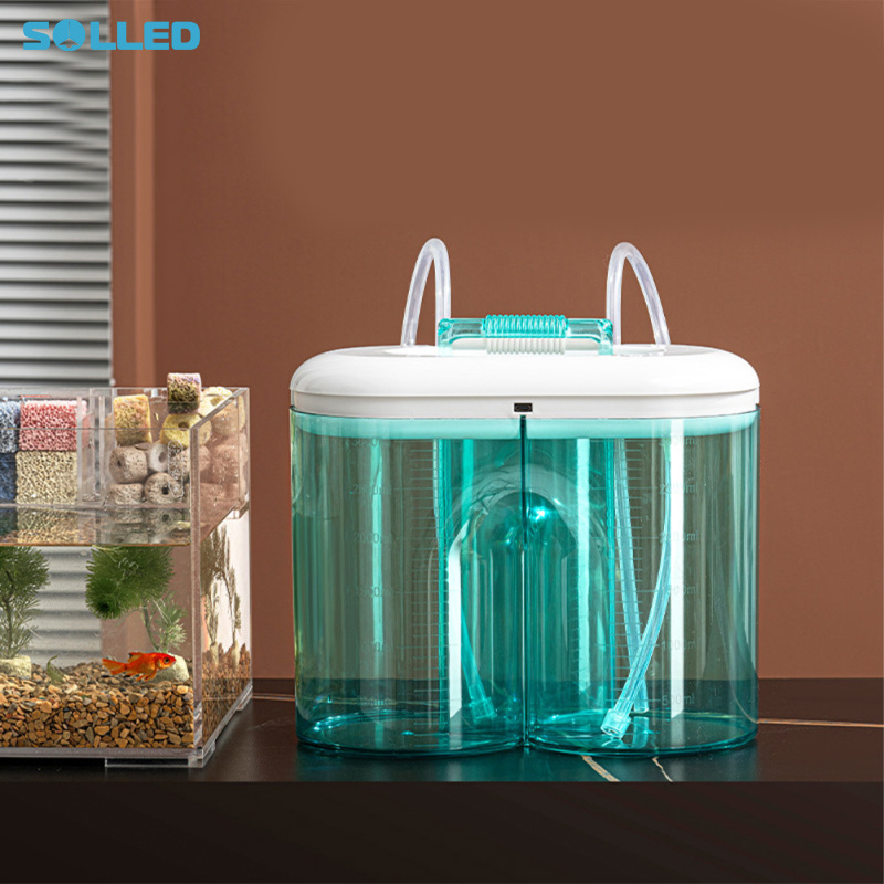 Automatic Aquarium Water Change Bucket, Electric Pump Fish Tank Water Changer Bucket, Dual 3000ml Type-C Charging Aquarium Water Change Bucket ราคา 1,537 บาท*ส่งฟรี