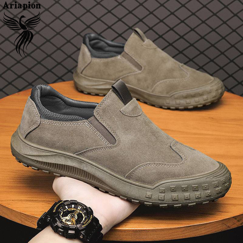 AriaPion One-pedal labor insurance shoes men's dirt-resistant and non-slip construction site shoes popular casual versatile high temperature mountaineering shoes