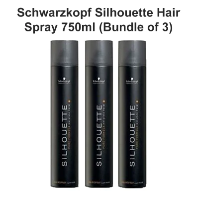 Schwarzkopf Silhouette Hair Spray 750mlx3 - (Bundle of 3) RELBE BEAUTY