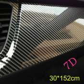 7D Waterproof Carbon Fiber Vinyl Car Wrap - 12"x60"