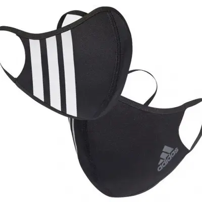 Adidas Face Cover 3-Stripes, 3 pack (Black) HF7045