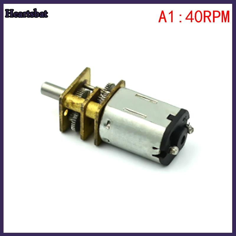 [Heartsbat] Micro N20 Bánh Động Cơ Tốc Độ Chậm Kim Loại Hộp Số Giảm Tốc Động Cơ Điện Tự Làm Đồ Chơi - 4