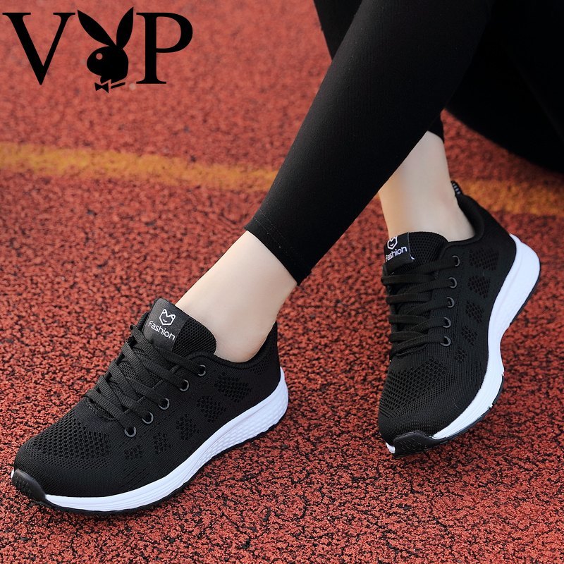 Giày Nữ Playboy VIP Giày Thể Thao Mùa Xuân Hè Giày Thường Ngày Chạy Bộ Học Sinh Thoáng Khí Mặt Lưới 