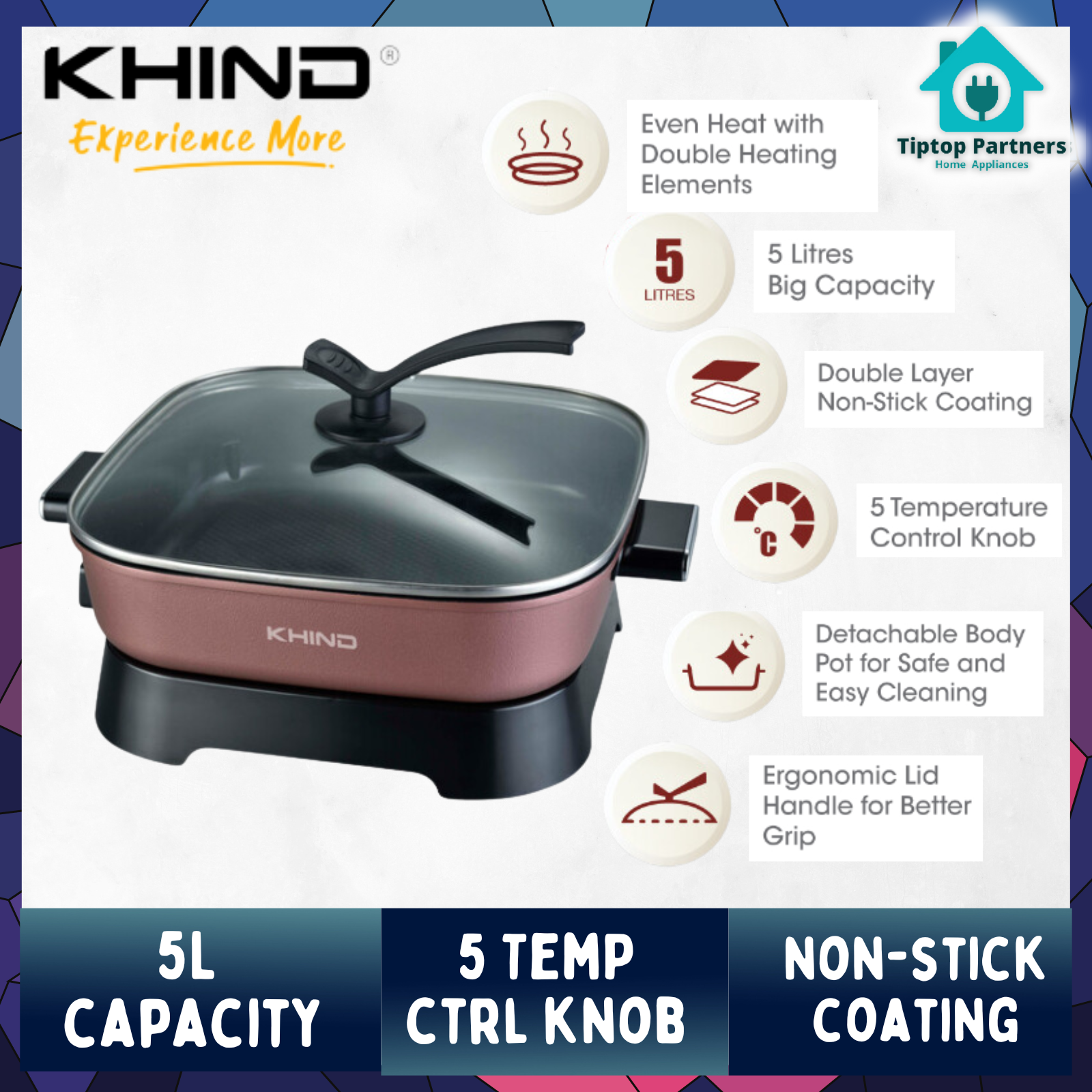 Khind multi cooker online mc398r