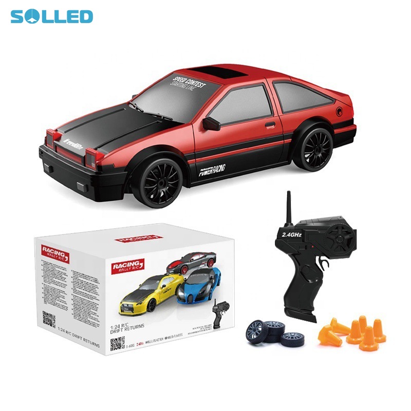 RC Car 1:24 Remote Control Car With Lights Rechargeable Battery 4-wheel Drive Drift Car Birthday Gifts For Kids ราคา 438 บาท*ส่งฟรี
