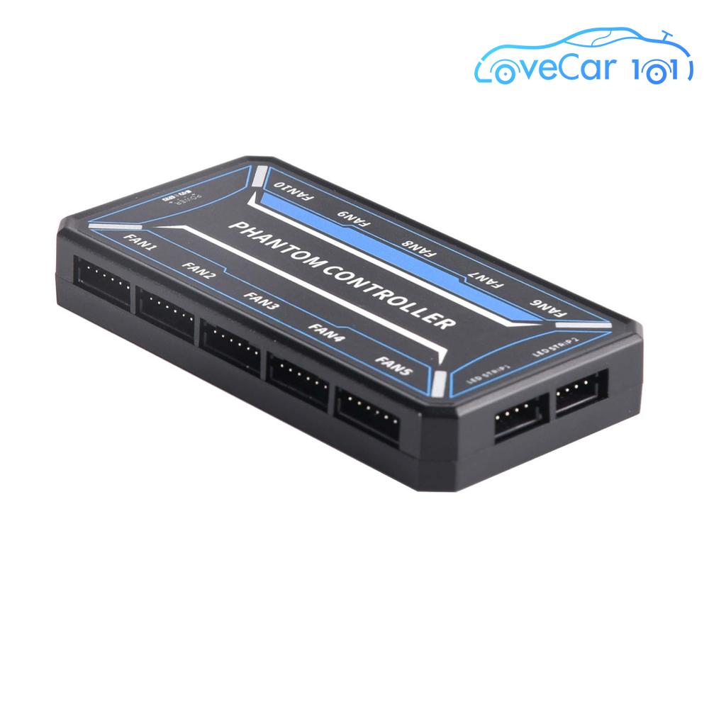 ARGB Fan Hub 10-Port Controller with Remote for PC Cooling Fans SATA Power Supply RGB Light Bar Splitter for Gaming PCs ราคา 185 บาท*ส่งฟรี