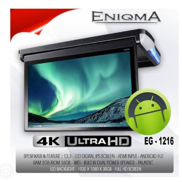 TV ROOF PLAFON MONITOR ENIGMA EG-1216 13 INCH -KasihMurah shop01 Harga 7,020,000 rupiah*Gratis Ongkir
