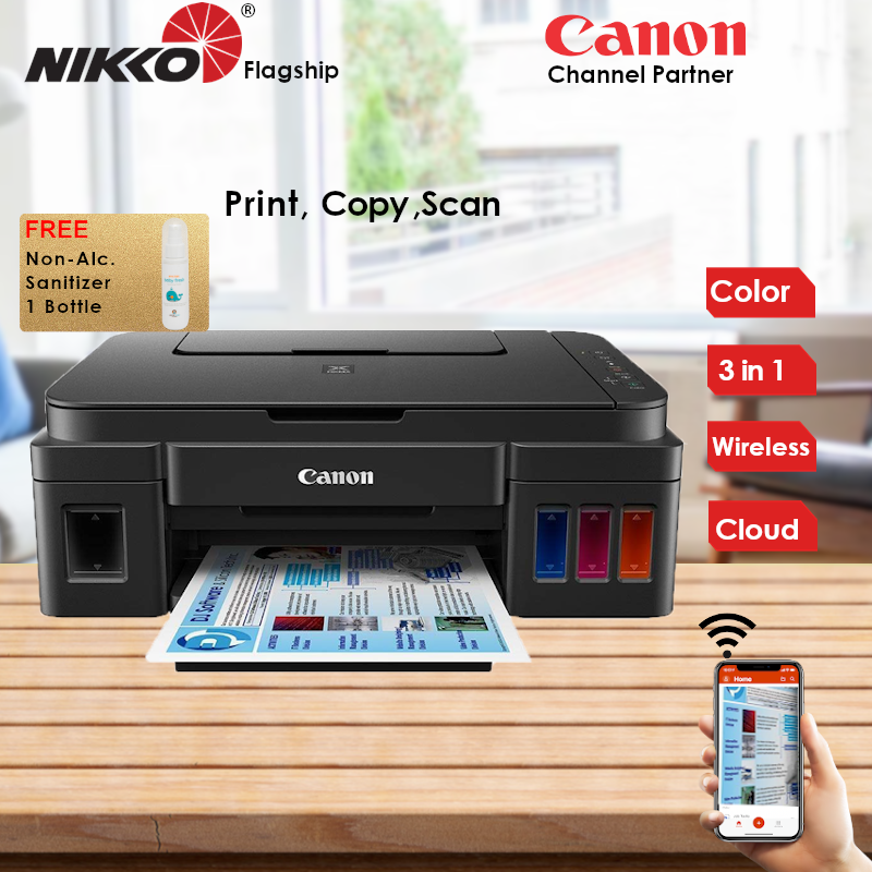 Canon PIXMA G3000 Refillable Ink Tank Wireless All-In-One Inkjet Printer G-3000 G3000 Singapore