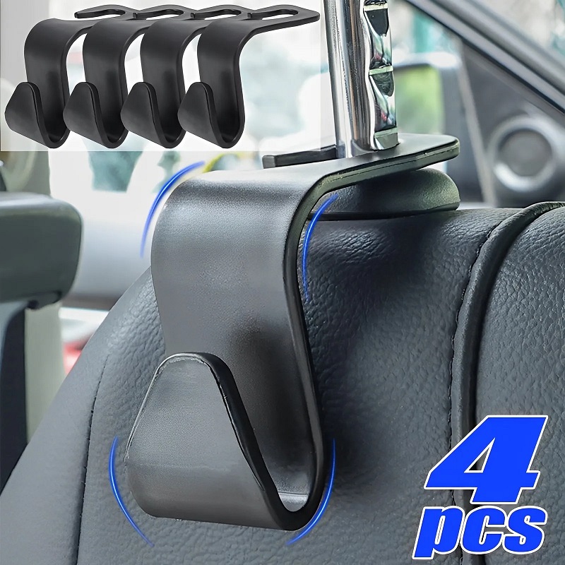 4 cái phổ Ghế tự động móc tựa đầu lưu trữ móc áo xe ghế sau xe vật đựng vật chứa Clip phụ kiện nội thất xe ô tô