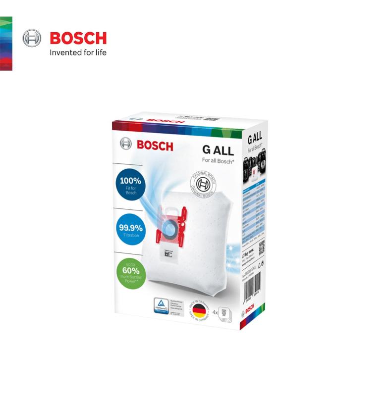 Bosch Clean & Care Range Vacuum cleaner Filter Bags BBZ41FGALL PowerProtect dustbag Type G ALL 4 dust bag 17000940 Singapore