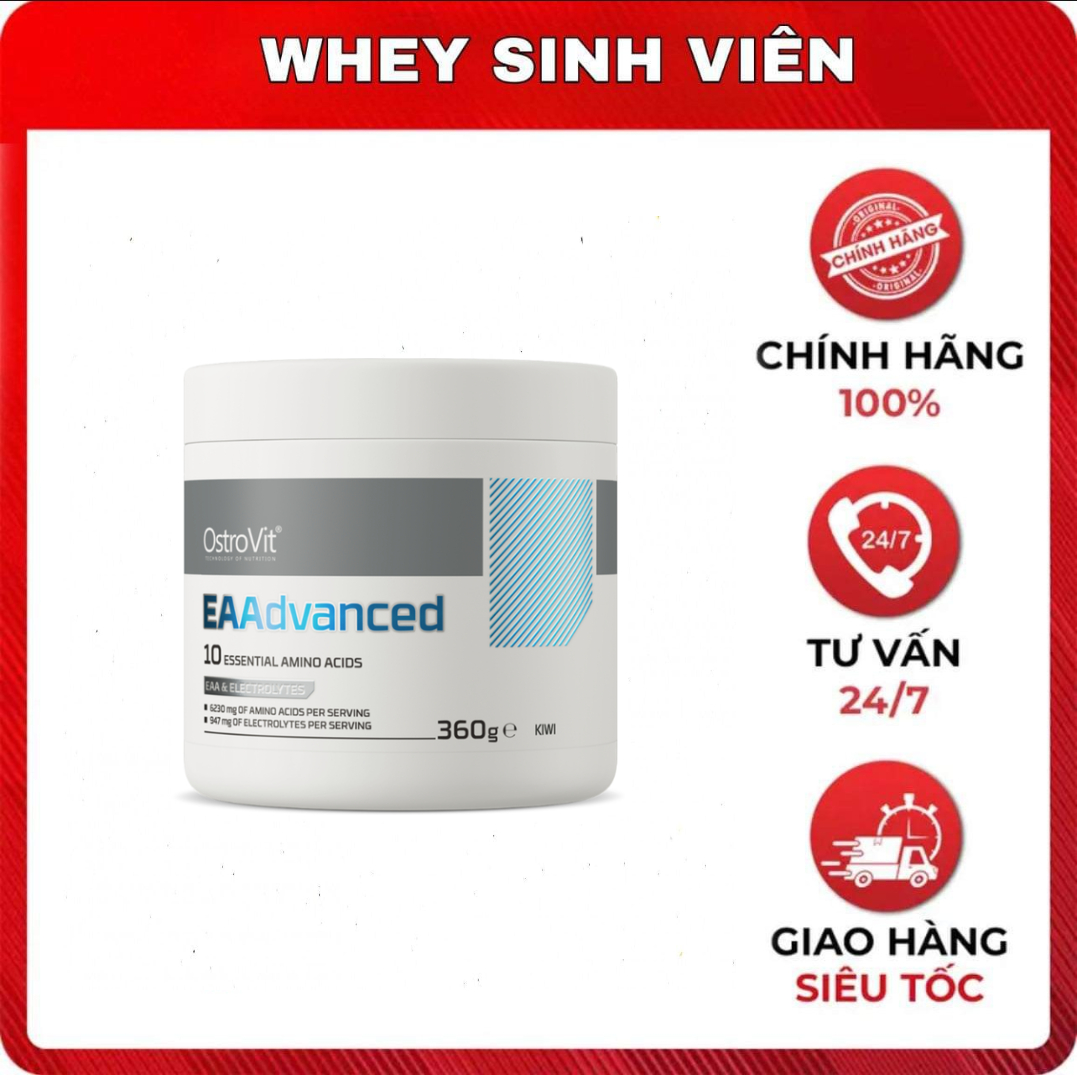 OstroVit EAA Advanced (360g), Hỗ Trợ Phục Hồi & Bổ Sung Điện Giải, 30 lần dùng tại Whey Sinh Viên HP
