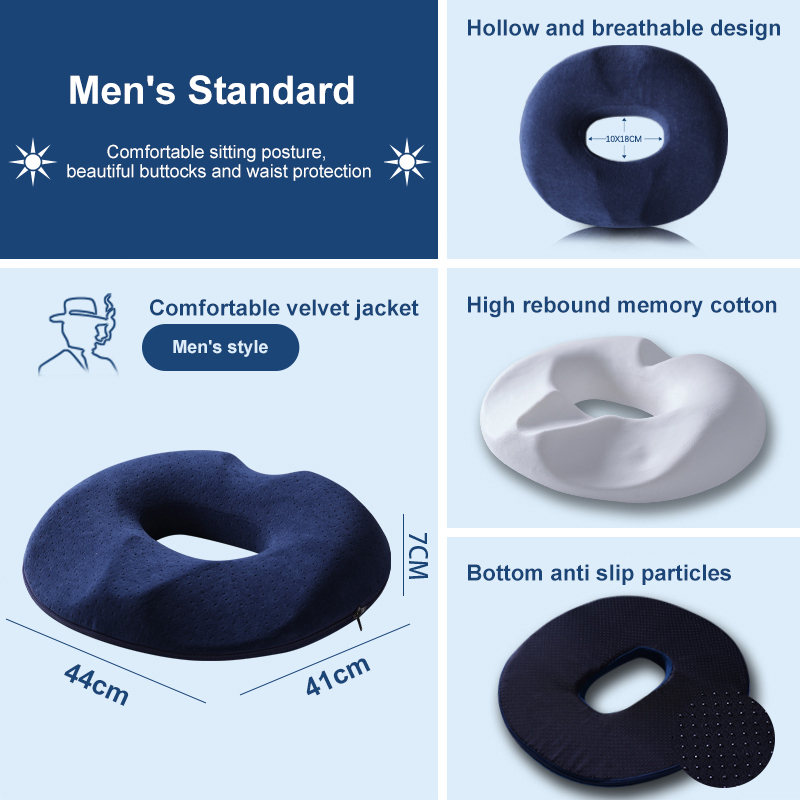 PM Office Seat Donut Cushion Donut Pillow Cushion for Post Surgery Tailbones Pain Relief After Birth Seat Cushion