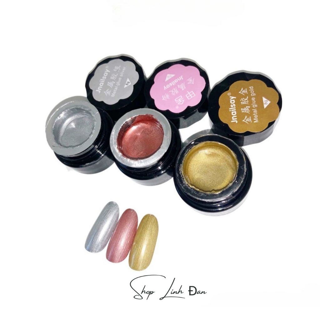 Sơn Gel Metan siêu sáng, gel nhũ vẽ móng nail 3 màu