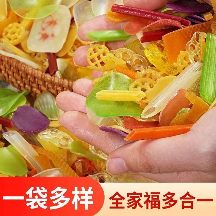 Quanjiafu Prawn Cracker All in One Shrimp Chips and Potato Chips Snacks Packaged Shrimp Mixed Fried, Expanded, Crispy, Leisure, Colorful Prawn Cracker 全家福虾片多合一虾条薯片零食装虾混合油炸膨化自炸香脆休闲五彩 ราคา 120 บาท*ส่งฟรี