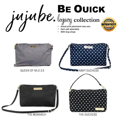 Jujube ∣ Ju-Ju-Be Be Quick Wristlet ** with shoulder straps ** ~ Options: Navy Duchess . Queen of Nile 2.0 . The Monarch 2.0 . The Duchess