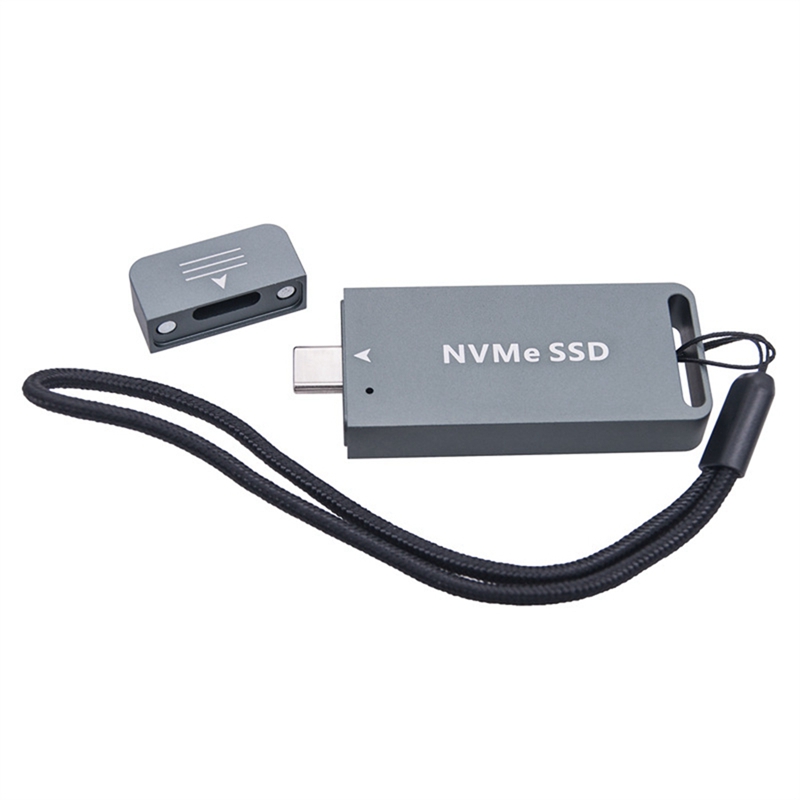 M. 2 SSD Adapter Enclosure M. 2 2242 USB3.2 NVME NGFF Dual Protocol RTL9210B Chip 10 Gbps USB 3.2 GEN2 Type C Riser