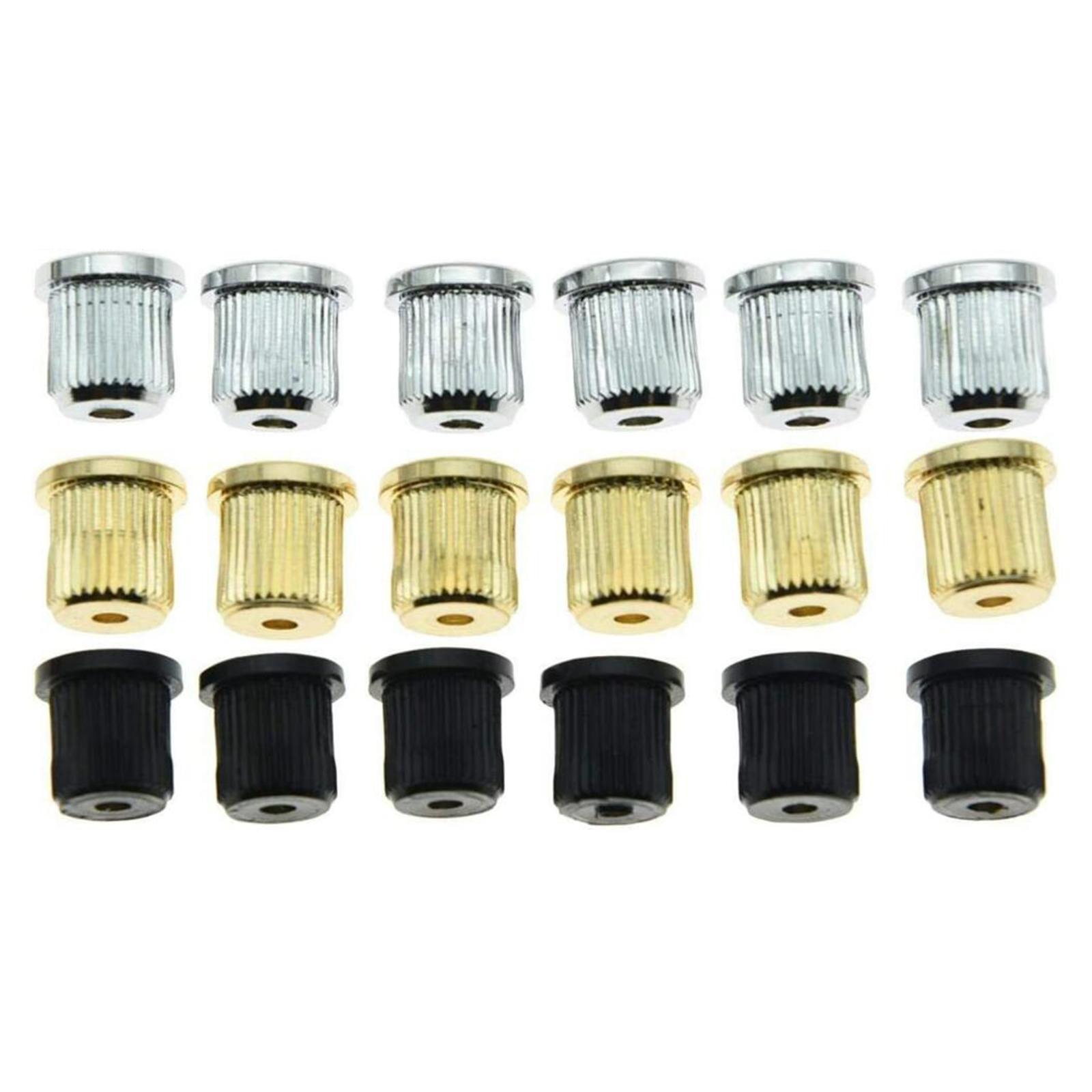 6x Guitar String Grommet Ferrule Assembly Replacement Part for Electric Guitar