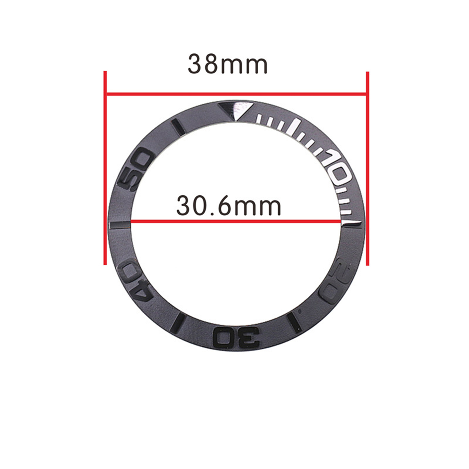 Viền Ceramic 38mm-30.6mm cho Phụ kiện vỏ đồng hồ phụ 40mm