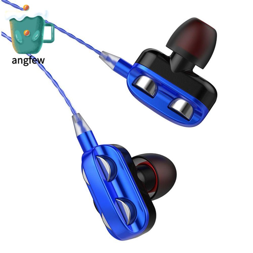 ANGFEW Thể thao Có Mic Có Micro Loại phích cắm Tai nghe âm thanh nổi Kiểu tai Tai nghe ngủ Cuộn dây động kép Tai nghe có dây Tai nghe nhét tai âm trầm Tai nghe có dây Tai nghe 3.5mm