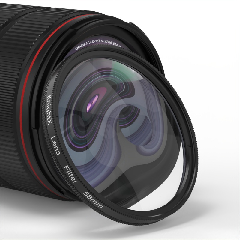 【Worth-Buy】 KnightX Swirl Prism Filter Blur Effects Camera Filter 49mm 52mm 58mm 67mm 77mm DSLR Photography Special Prism Lens