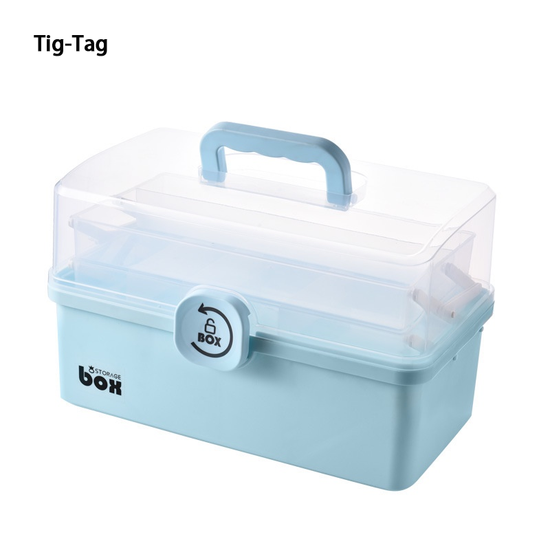 Tig-tag [Mã cls2404a giảm giá 30k mỗi đơn hàng 150k] Hộp lưu trữ y tế đa chức năng lớn có thể gập lại, thuận tiện cho bảo vệ môi trường