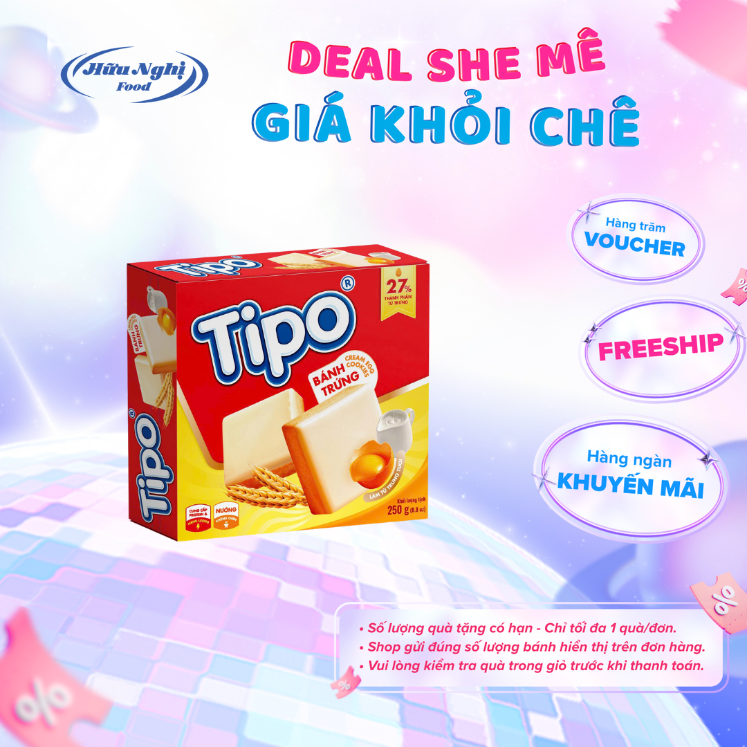 Bánh Tipo Trứng Nướng Vị Sữa Hữu Nghị 270g