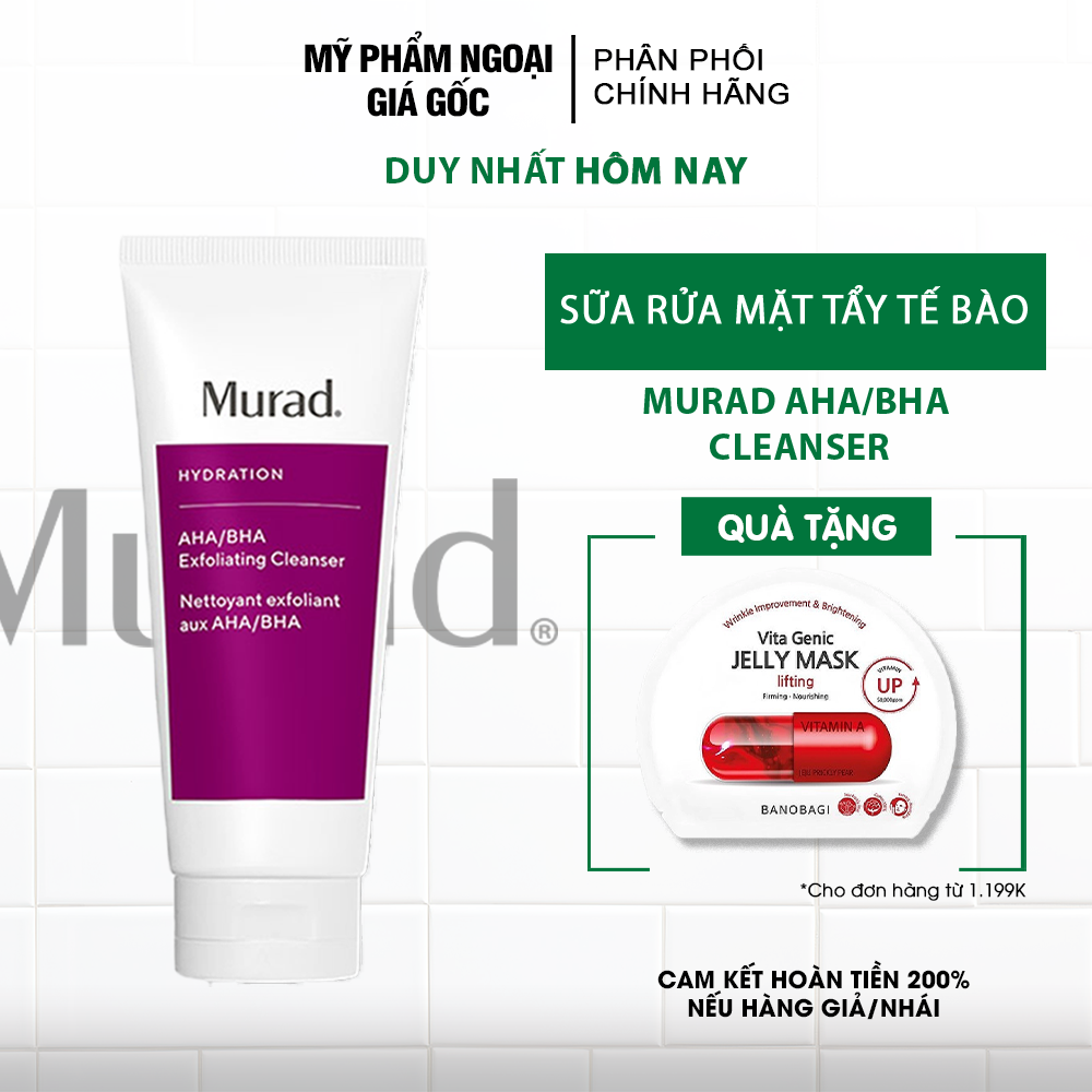 Sữa rửa mặt tẩy tế bào chết Murad AHA/ BHA Exfoliating Cleanser 200ml