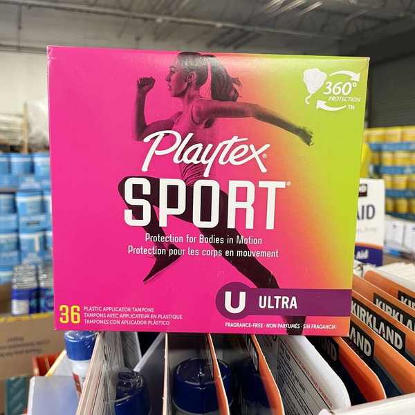 in stock Playtex Sports Plastic Duct Tampon ULTRA Super Flow 36