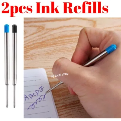 [SG In-Stock] 2pcs Ballpoint Ink Refill for Parker Pen - 0.7mm tip Pen Ink Refill