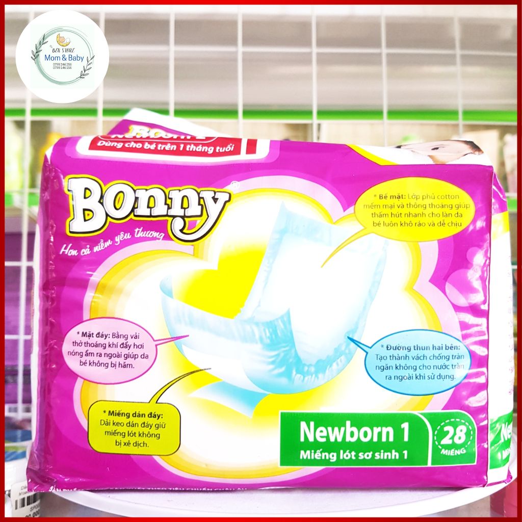 Miếng Lót Sơ Sinh Bonny Newborn Bịch 28 Miếng