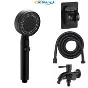 JOSNUW 4in1 Black Shower Set with 5-speed Faucet