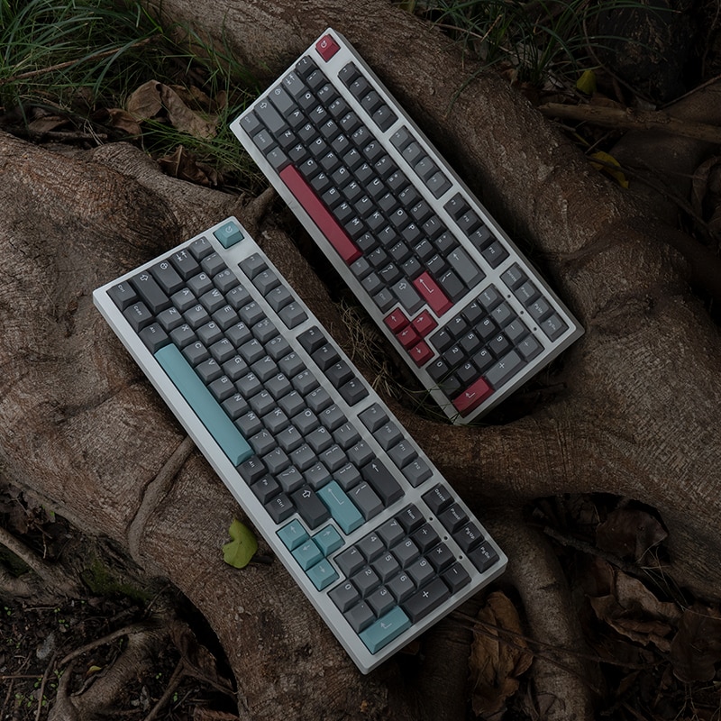 GMK biểu tượng Clone 253 phím Keycap Double Shot wob hiện đại dolch Keycaps Cherry hồ sơ cho Bàn Phím Cơ gmmk Pro RK61