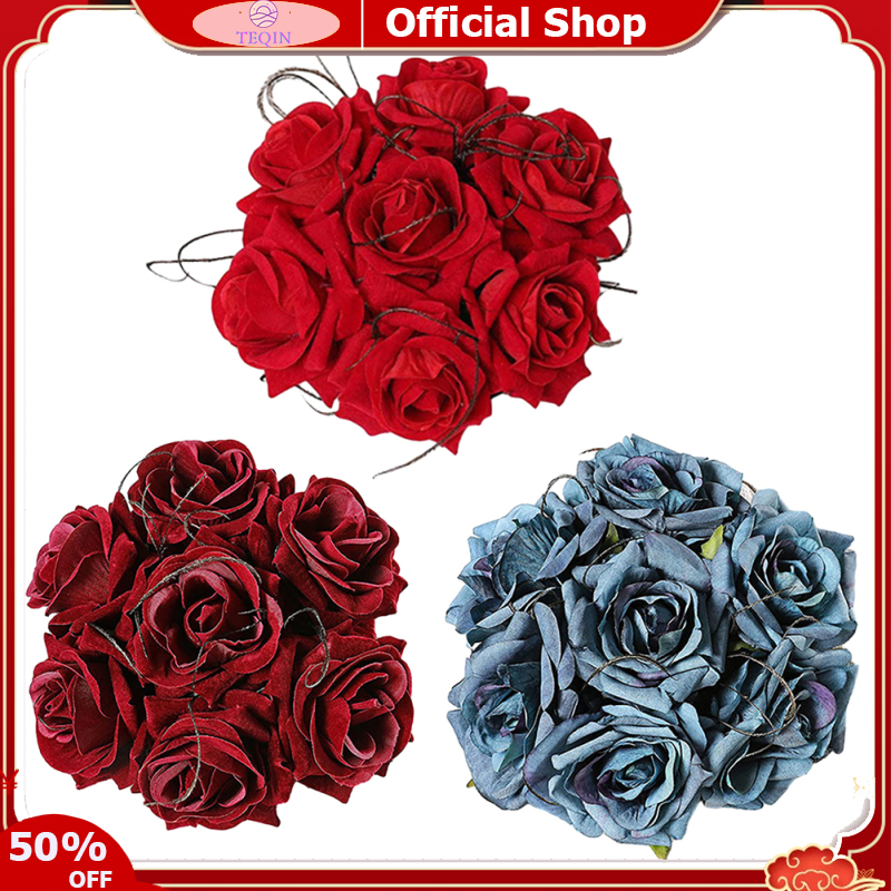 TEQIN toy new Women Rose Flower Hair Hoop Hairclip Dual-purpose Headgear Elegant Flower Headpiece Hair Accessories For Women Girls Gifts ราคา 151 บาท*ส่งฟรี