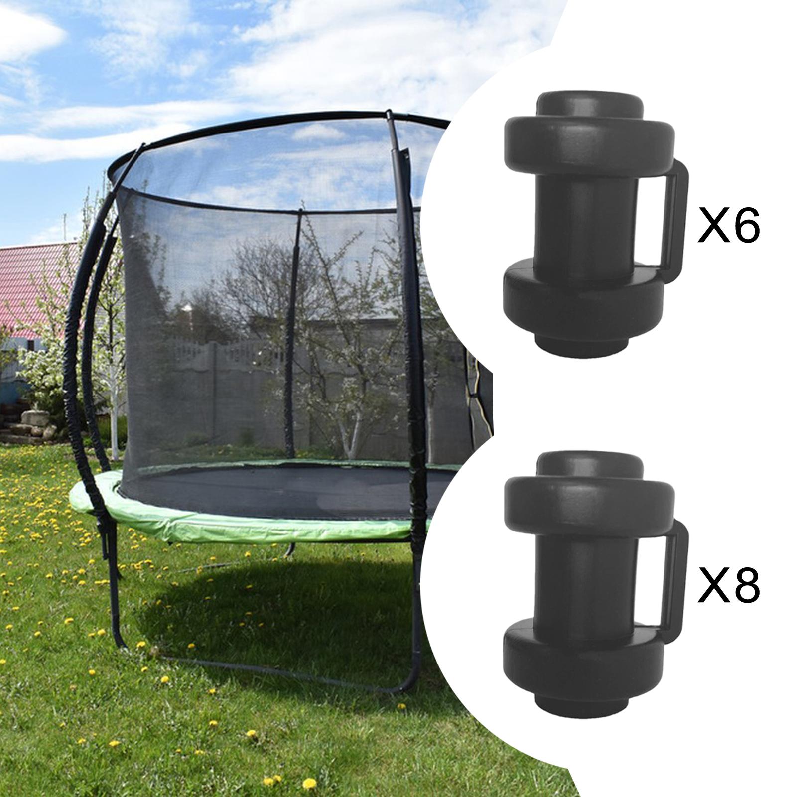 Trampoline Enclosure Pole for Net Hook End Poles Protector Cover Cover Trampoline Pole Caps for Outside Garden Tent Repair Tool