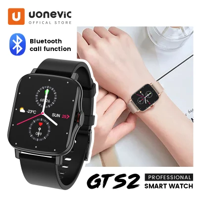 Uonevic Smartwatch GT2 Bluetooth Call Waterproof Fitness Tracker FM08 Smartwatch for Xiaomi Huawei Phone