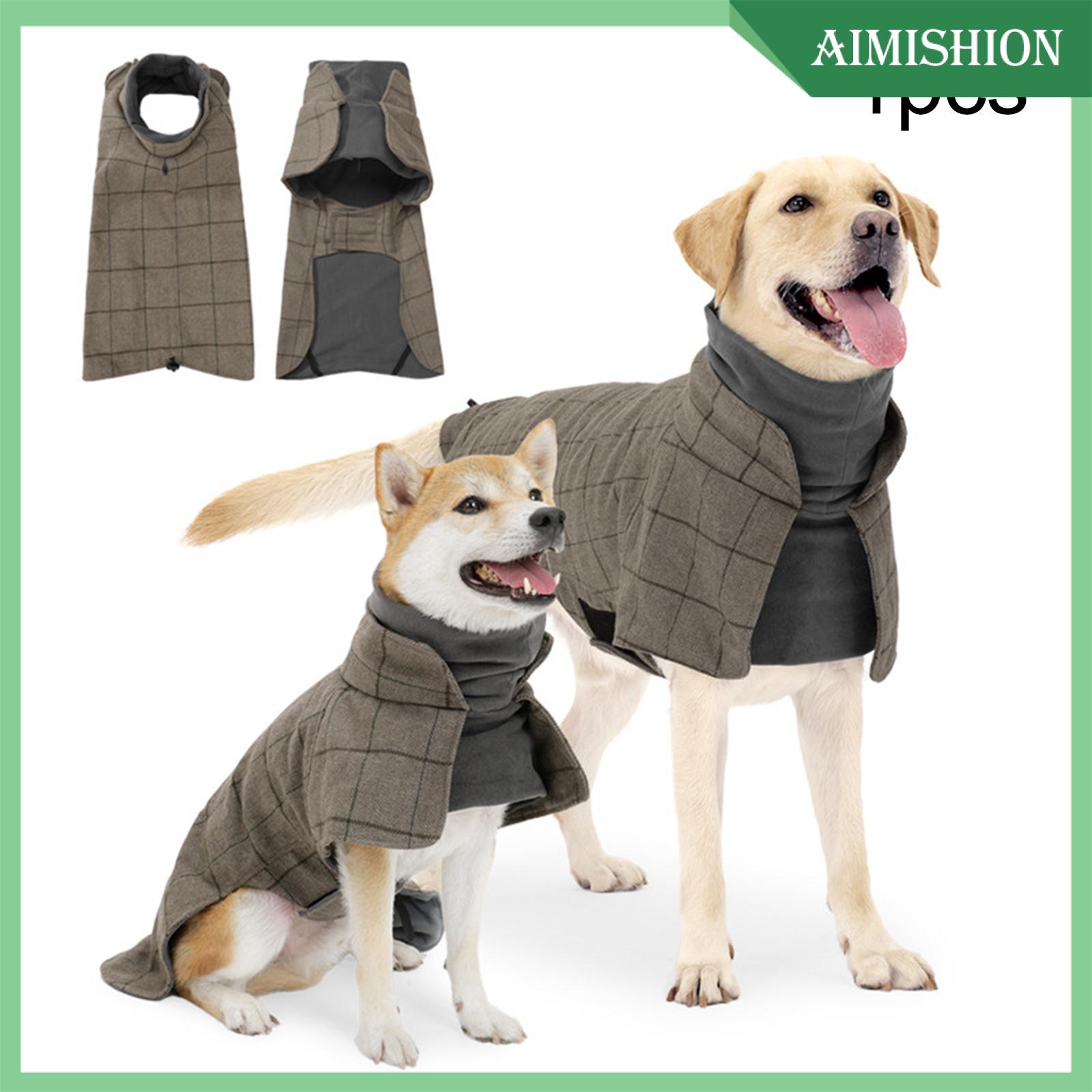 Aimishion Dog Coat Windproof for Cold Weather Warm Dog Jackets for Park