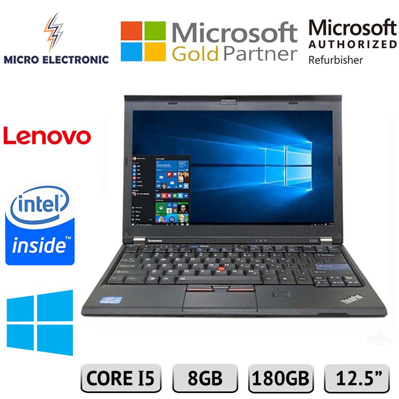 Lenovo Thinkpad X220 Business Laptop 12.5 HD Intel Core I5 8GB 180GB SSD Windows 10 Refurbished PC Computer Digital Electronics
