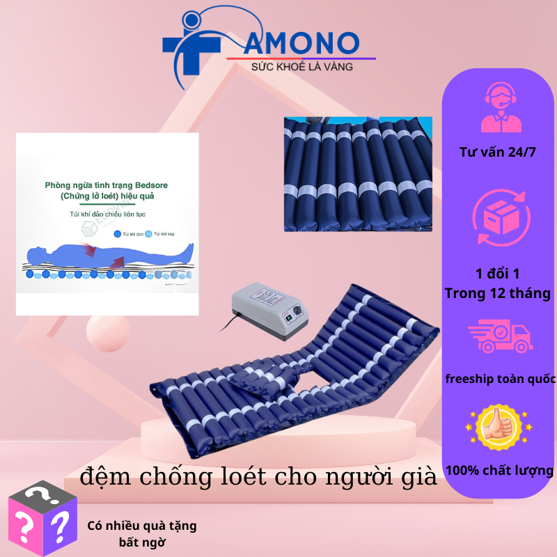 Đệm hơi chống loét cho người già, Nệm cho người bị bại liệt,Đệm hơi chống loét cao cấp
