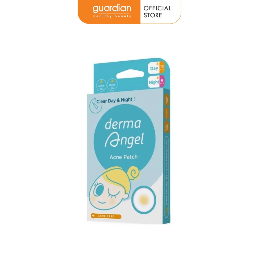 Miếng dán mụn dùng ngày & đêm dermaangel 18 miếng