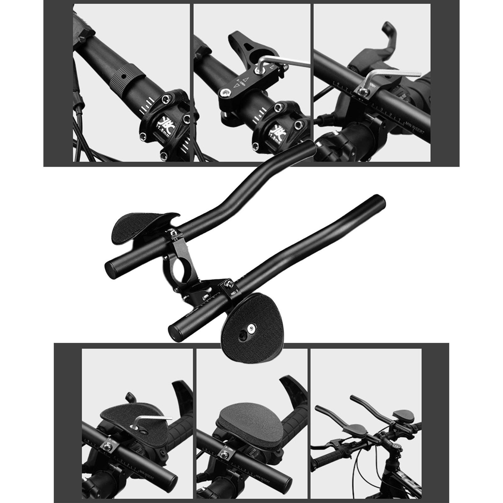 Bike Rest Handlebars Aero Bars TT Bar Bicycle Arm Rest for 31.8/26/25.4mm Clamps