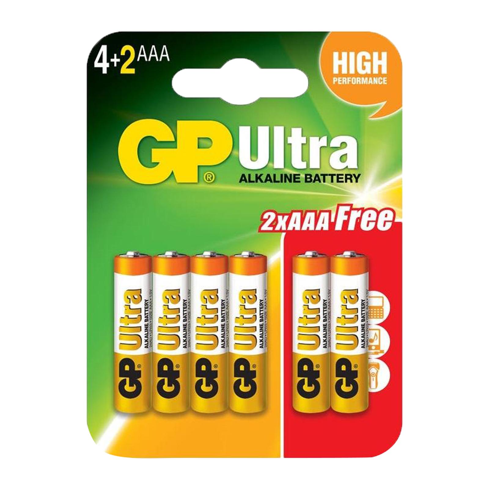 Батарейки Alkaline AAA. Батарейка GP Ultra 24au4/2-2cr6 AAA 1,5 В, 6шт/упак. Power Ultra Alkaline. Подойдут ли аккумуляторы GP Ultra к радиоприемнику Смик кк9. Gp alkaline battery