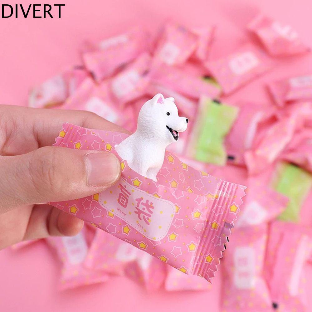 DIVERT Nhỏ Các Hàng Đồ Chơi Cho Ngôi Nhà Búp Bê Thu nhỏ Đồ Chơi Bất ngờ Triều Búp Bê Mô phỏng Động Vật Đồ Chơi Giả Kẹo Hành động Hình Động Vật nhỏ