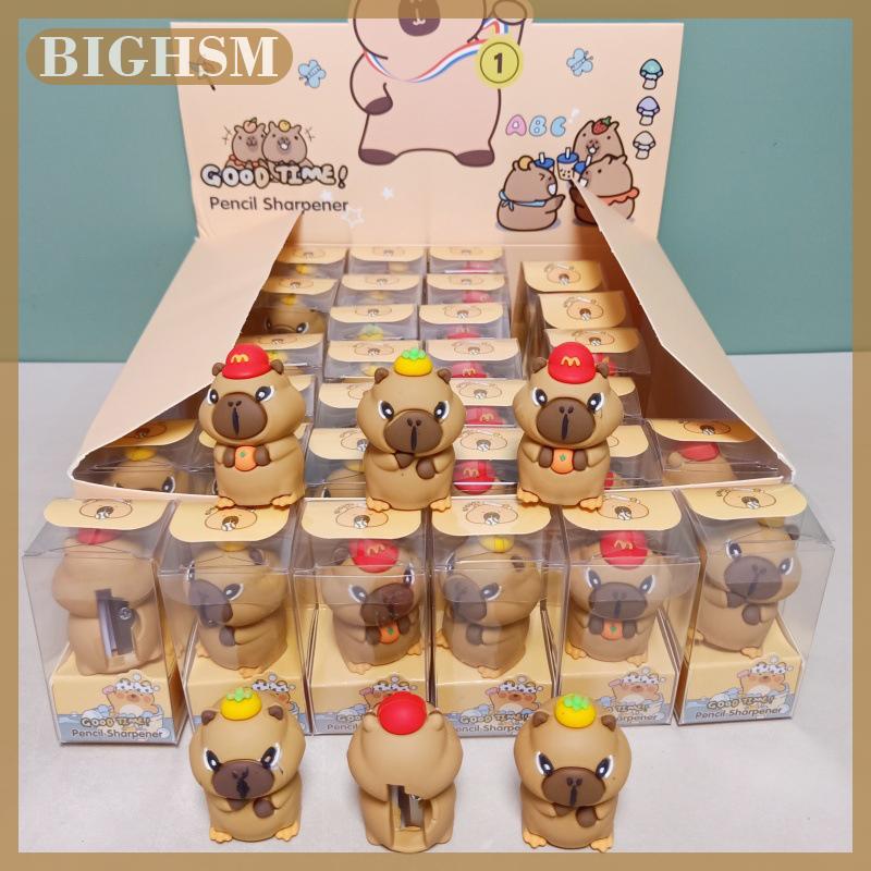 BIGHSM 1pcs sáng tạo capybara bút chì mài dễ thương Hướng dẫn sử dụng bút chì mài đồ dùng học sinh văn phòng phẩm giáo viên phần thưởng Quà Tặng